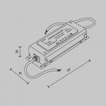 Комплектующие для текстильной подвесной системы Maytoni TRA130DR-200W Power Supply Parity