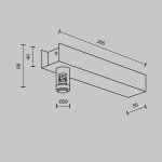 Комплектующие для трековой системы Maytoni TRA155CW-BB-B Accessories for tracks Flarity