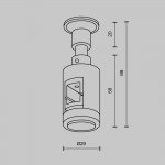 Комплектующие для трековой системы Maytoni TRA155CW-S1-B Accessories for tracks Flarity