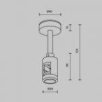 Комплектующие для систем освещения с токоведущими элементами Technical TRA156C-B1-PT
