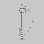 Комплектующие для трековой системы Maytoni TRA156C-IPCL1-B Accessories for tracks Flarity