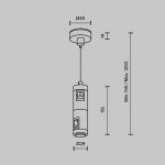 Комплектующие для систем освещения с токоведущими элементами Technical TRA157SW-D1-PT
