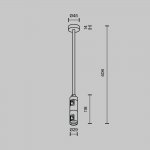 Комплектующие для систем освещения с токоведущими элементами Technical TRA158C-D1-PT