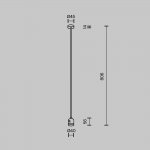 Комплектующие для трековой системы Maytoni TRA159C-IPCL1-BS Accessories for tracks Flarity