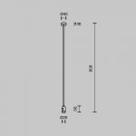 Комплектующие для трековой системы Maytoni TRA159C-SL1-B Accessories for tracks Flarity