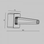 Комплектующие для трековой системы Maytoni TRA160BC-B Accessories for tracks Elasity