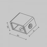 Комплектующие для трековой системы Maytoni TRA160H-B Accessories for tracks Elasity