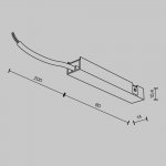 Комплектующие для трековой системы Maytoni TRA172B-1B Accessories for tracks Basity
