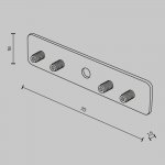 Комплектующие для трековой системы Maytoni TRA172C-R-11B Accessories for tracks Basity