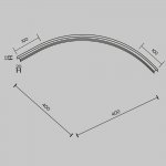 Комплектующие для трековой системы Maytoni TRA172CL-R300-11B Accessories for tracks Basity