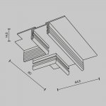 Комплектующие для встраиваемой трековой системы Maytoni TRA172CT-12B Accessories for tracks Basity