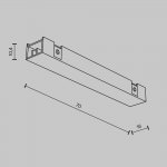 Комплектующие для трековой системы Maytoni TRA172IPC-1B Accessories for tracks Basity