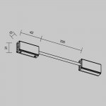 Комплектующие для трековой системы Maytoni TRA200CPC-11B-10 Accessories for tracks Flexity
