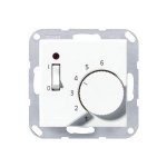 JUNG А 500 Алюминий Термостат комнатный, 10(4)А (TRA231AL)