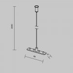Комплектующие для трековой системы Maytoni TRAM034SW-2S Accessories for tracks Exility