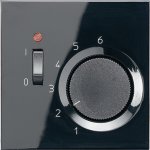 JUNG LS 990 Черный Термостат комнатный, 10(4)А (TRLS231SW)