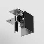 Комплектующие для накладной трековой системы Maytoni TRX010CL-21B Accessories for tracks Gravity