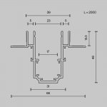 Шинопровод встраиваемый Maytoni TRX034LS-222B Busbar trunkings Exility