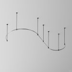 Шинопровод накладной/подвесной Maytoni TRX154-2SR-D1200-B Busbar trunkings Flarity