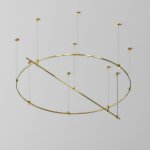 Шинопровод накладной/подвесной Maytoni TRX154-2SR-D1500-BS Busbar trunkings Flarity