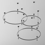 Шинопровод накладной/подвесной Maytoni TRX154-R-D650-B Busbar trunkings Flarity