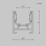 Шинопровод накладной Maytoni TRXM034-412W Busbar trunkings Exility