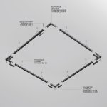 Шинопровод накладной/подвесной Maytoni TRXM034-R-412W Busbar trunkings Exility