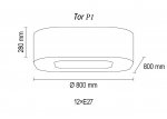 Потолочный светильник Tor P1 01 04g