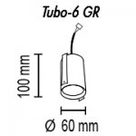 Потолочный светильник Tubo6 GR P1 12