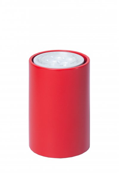 Светильник накладной Tubo6 P1 09, металл красный, H9,5cм/D6 cм, 1 x GU10 Светильник накладной Tubo6 P1 09, металл красный, H9,5cм/D6 cм, 1 x GU10