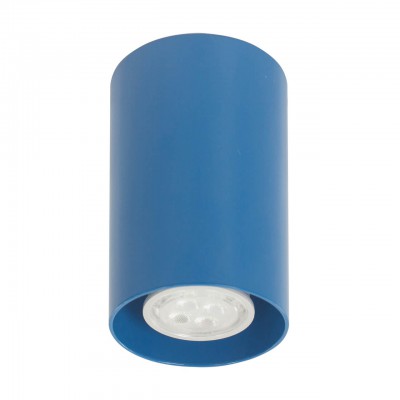 Светильник накладной Tubo6 P1 18, металл голубой, H95мм/D60мм, 1 x GU10