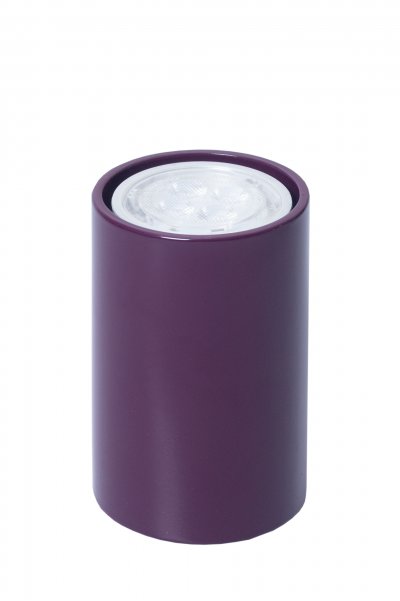 Светильник накладной Tubo6 P1 23, металл пурпурный, H95мм/D60мм, 1 x GU10