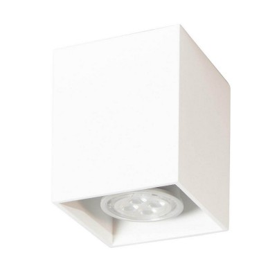 Светильник накладной Tubo6 SQ P1 10, металл белый, H95мм/60*60мм, 1 x GU10 MR16/50W