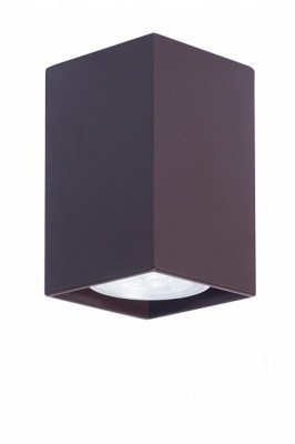 Светильник накладной Tubo6 SQ P1 15, металл коричневый, H95мм/60*60мм, 1 x GU10 MR16/50W