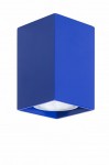 Светильник накладной Tubo6 SQ P1 19, металл синий, H95мм/60*60мм, 1 x GU10 MR16/50W