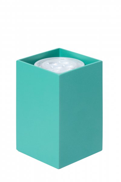 Светильник накладной Tubo6 SQ P1 24, металл зеленое яблоко, H95мм/60*60мм, 1 x GU10 MR16/50W