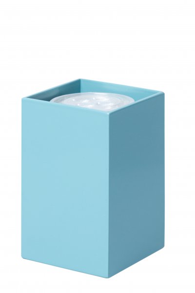 Светильник накладной Tubo6 SQ P1 25, металл морская волна, H95мм/60*60мм, 1 x GU10 MR16/50W