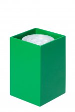 Светильник накладной Tubo6 SQ P1 31, металл зеленый, H95мм/60*60мм, 1 x GU10 MR16/50W