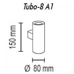 Настенный светильник Tubo8 A1 12