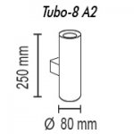 Настенный светильник Tubo8 A2 10