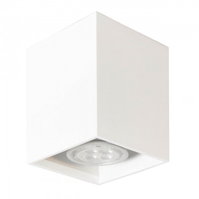 Светильник накладной Tubo8 SQ P1 10, металл белый, H95мм/L80мм, 1 x GU10 MR16/50w Светильник накладной Tubo8 SQ P1 10, металл белый, H95мм/L80мм, 1 x GU10 MR16/50w