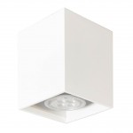 Светильник накладной Tubo8 SQ P1 10, металл белый, H95мм/L80мм, 1 x GU10 MR16/50w