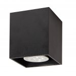 Светильник накладной Tubo8 SQ P1 12, металл черный, H95мм/L80мм, 1 x GU10 MR16/50w