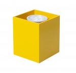 Светильник накладной Tubo8 SQ P1 16, металл желтый, H95мм/L80мм, 1 x GU10 MR16/50w