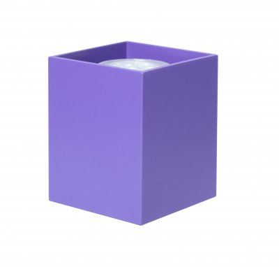 Светильник накладной Tubo8 SQ P1 22, металл сиреневый, H95мм/L80мм, 1 x GU10 MR16/50w