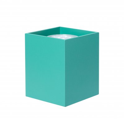 Светильник накладной Tubo8 SQ P1 24, металл зеленое яблоко, H95мм/L80мм, 1 x GU10 MR16/50w