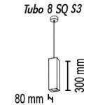 Подвесной светильник Tubo8 SQ S3 09