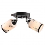 Светильник потолочный Tuluza-CL60E14*2CH металл, стекло E14*60W*2