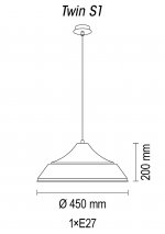 Подвесной светильник Twin S1 10 28