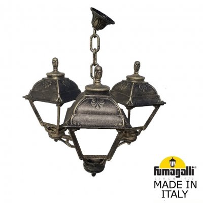 Подвесной уличный светильник (ЛЮСТРА) FUMAGALLI SICHEM/CEFA 3L U23.120.S30.BYF1R Подвесной уличный светильник (ЛЮСТРА) FUMAGALLI SICHEM/CEFA 3L U23.120.S30.BYF1R